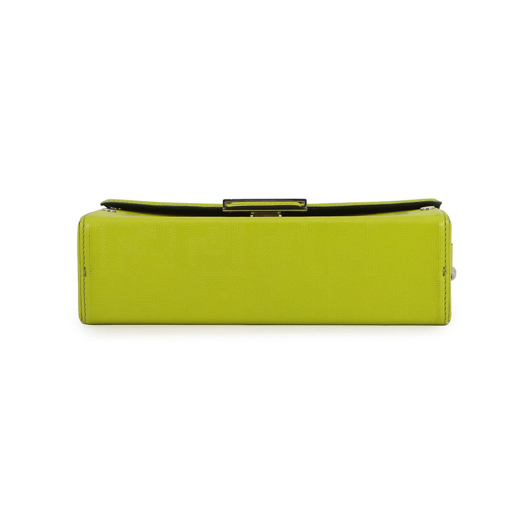 FENDI Baguette Soft Trunk Green7VA565 Leather