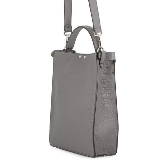 FENDI Peekaboo X-Lite Gray7VA611 Leather Size Small