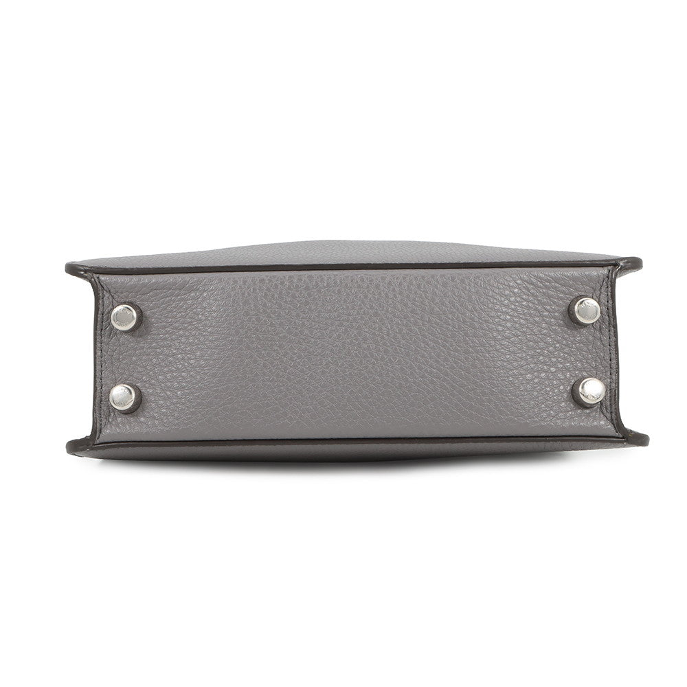 FENDI Peekaboo X-Lite Gray7VA611 Leather Size Small