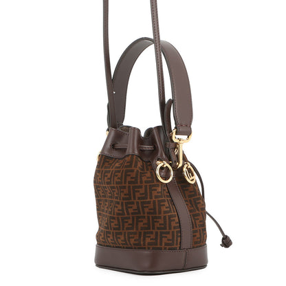 FENDI Zucchino Montresor Brown/Bordeaux8BS010 Leather Size Mini