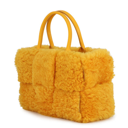 Bottega Veneta alcotote Yellow652867V13F17118 Mouton Leather