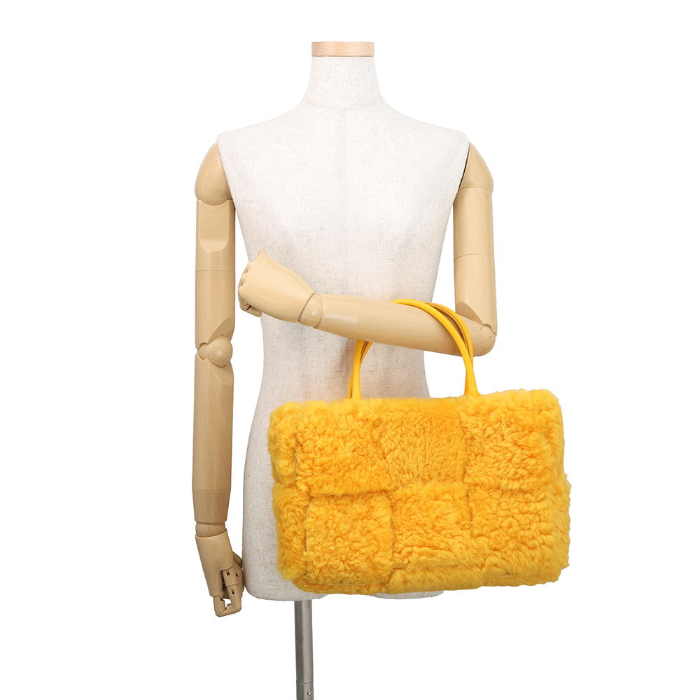 Bottega Veneta alcotote Yellow652867V13F17118 Mouton Leather
