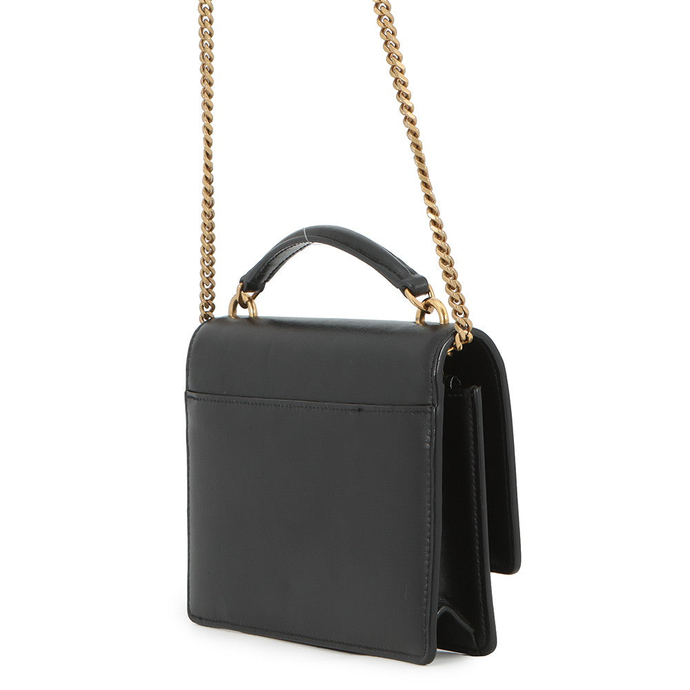 SAINT LAURENT PARIS Sunset Chain wallet Black533026D422W1000 Calf Leather