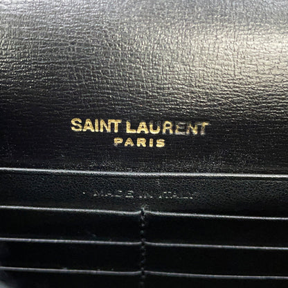 SAINT LAURENT PARIS Sunset Chain wallet Black533026D422W1000 Calf Leather