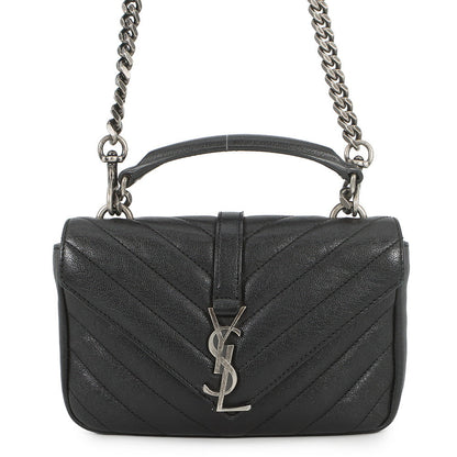 SAINT LAURENT PARIS College 2-way Chain Wallet Black438492BRM041000 Leather