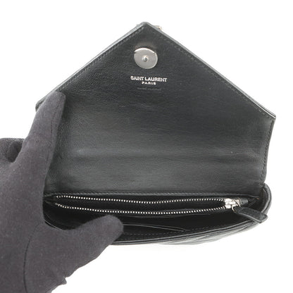 SAINT LAURENT PARIS College 2-way Chain Wallet Black438492BRM041000 Leather