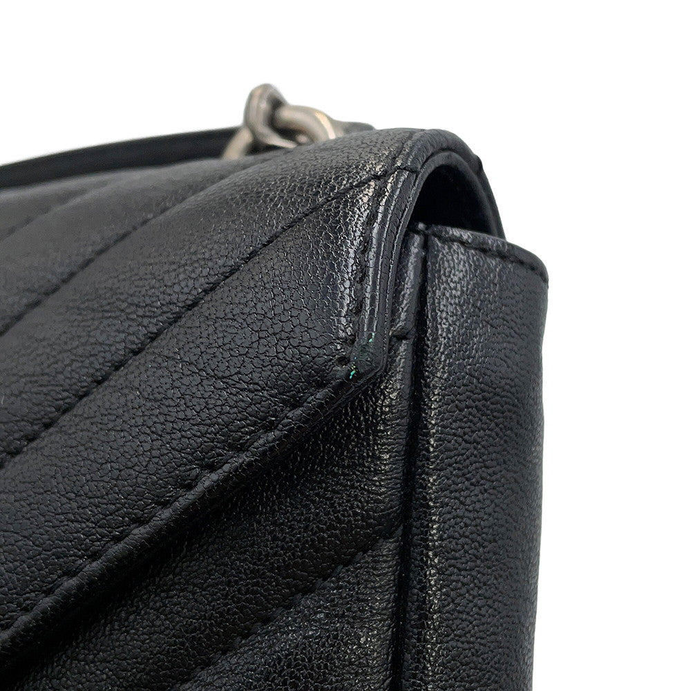 SAINT LAURENT PARIS College 2-way Chain Wallet Black438492BRM041000 Leather