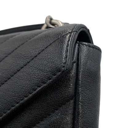 SAINT LAURENT PARIS College 2-way Chain Wallet Black438492BRM041000 Leather