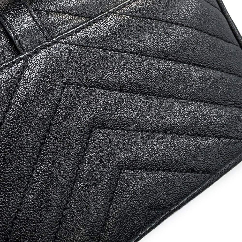 SAINT LAURENT PARIS College 2-way Chain Wallet Black438492BRM041000 Leather