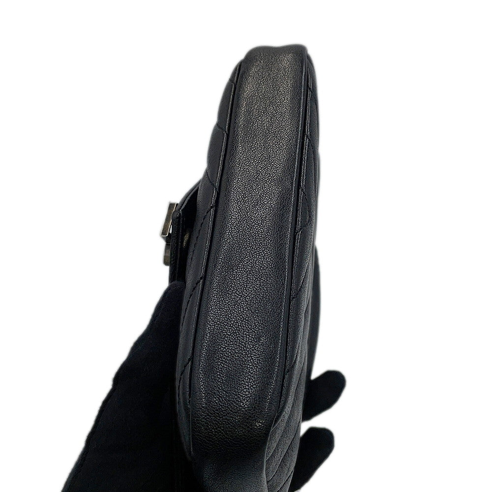 SAINT LAURENT PARIS College 2-way Chain Wallet Black438492BRM041000 Leather