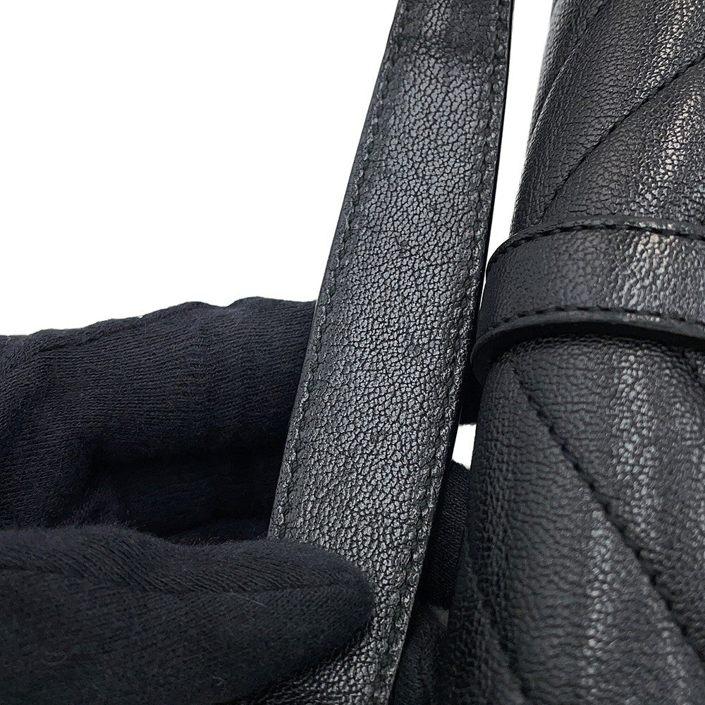 SAINT LAURENT PARIS College 2-way Chain Wallet Black438492BRM041000 Leather