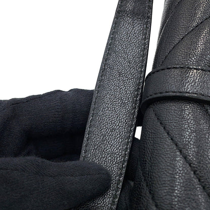 SAINT LAURENT PARIS College 2-way Chain Wallet Black438492BRM041000 Leather