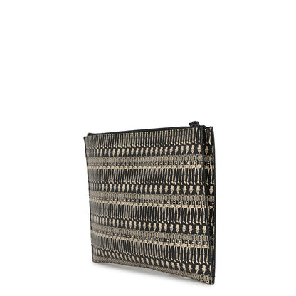 SAINT LAURENT PARIS Skull Print Tablet Case Clutch Bag Black/Beige397294DQD1U1070 Leather