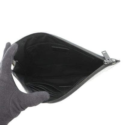 SAINT LAURENT PARIS Skull Print Tablet Case Clutch Bag Black/Beige397294DQD1U1070 Leather