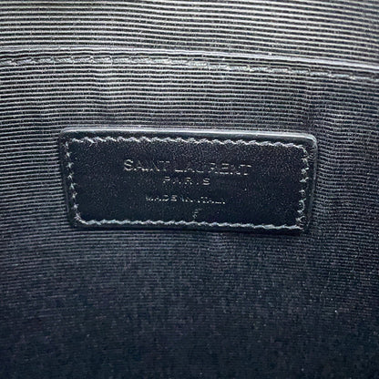 SAINT LAURENT PARIS Skull Print Tablet Case Clutch Bag Black/Beige397294DQD1U1070 Leather