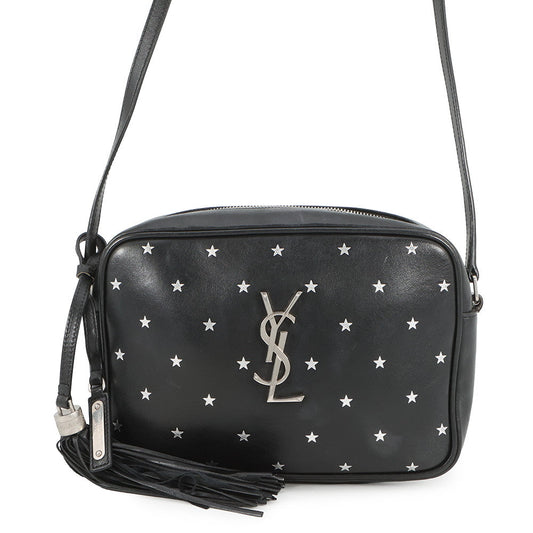 SAINT LAURENT PARIS Rooster Camera Bag Black574494 Leather