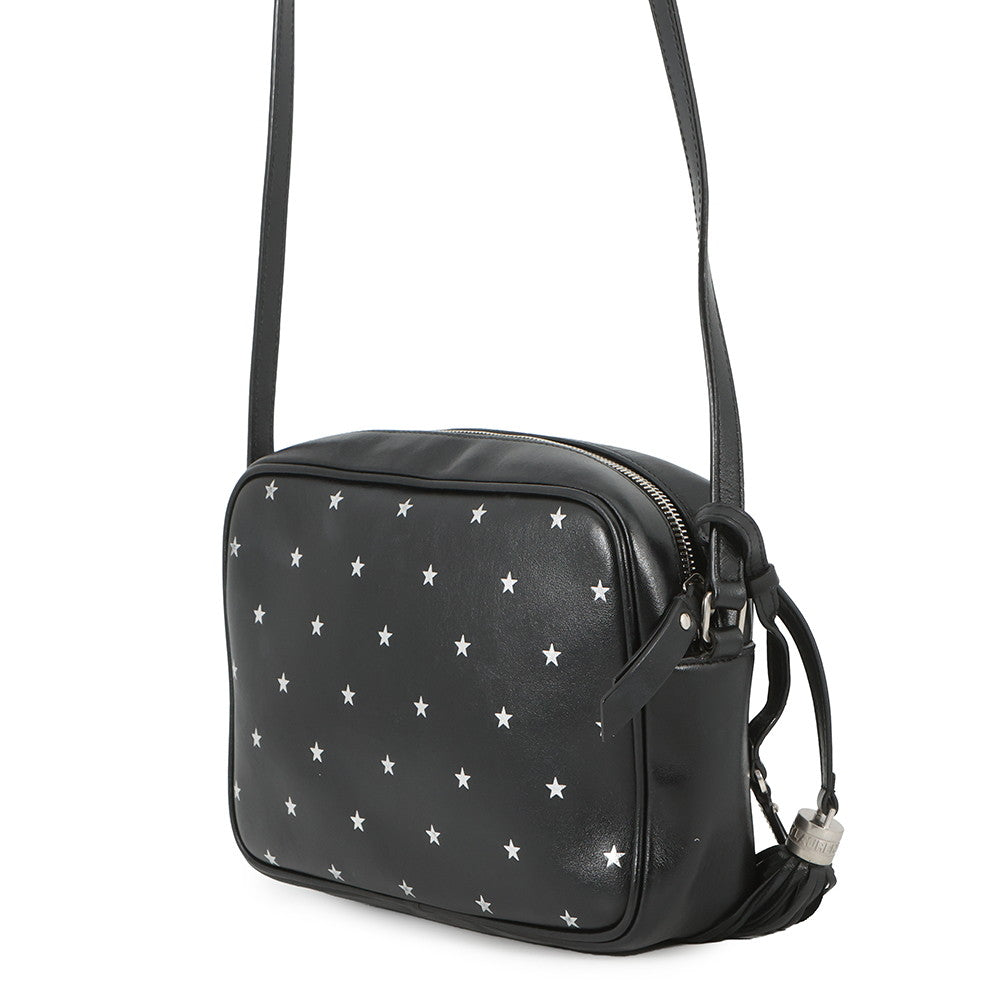SAINT LAURENT PARIS Rooster Camera Bag Black574494 Leather