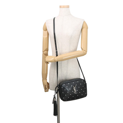 SAINT LAURENT PARIS Rooster Camera Bag Black574494 Leather