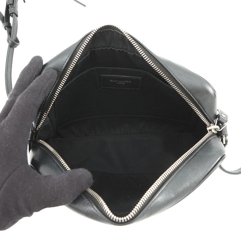 SAINT LAURENT PARIS Rooster Camera Bag Black574494 Leather