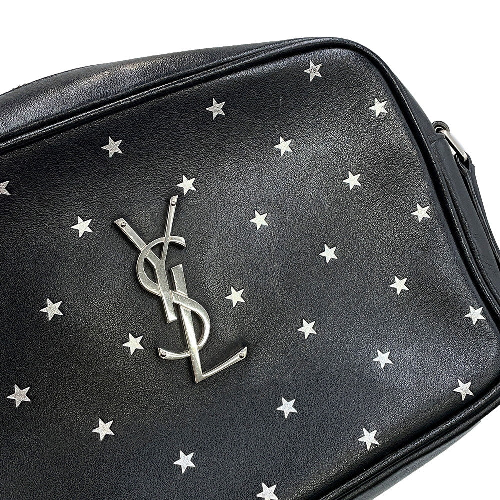 SAINT LAURENT PARIS Rooster Camera Bag Black574494 Leather