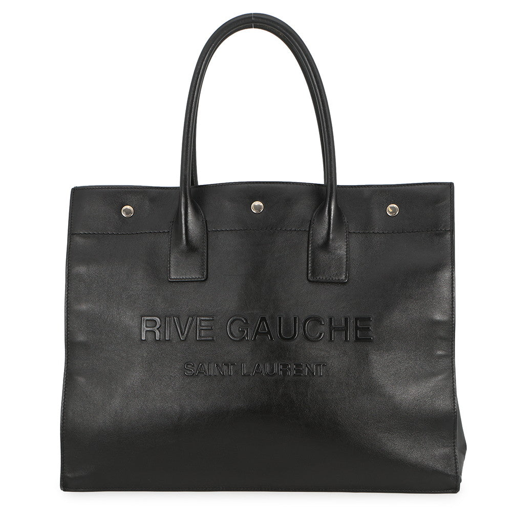 SAINT LAURENT PARIS Rive Gauche Tote Bag Black686266CWTFE1000 Leather Size Small