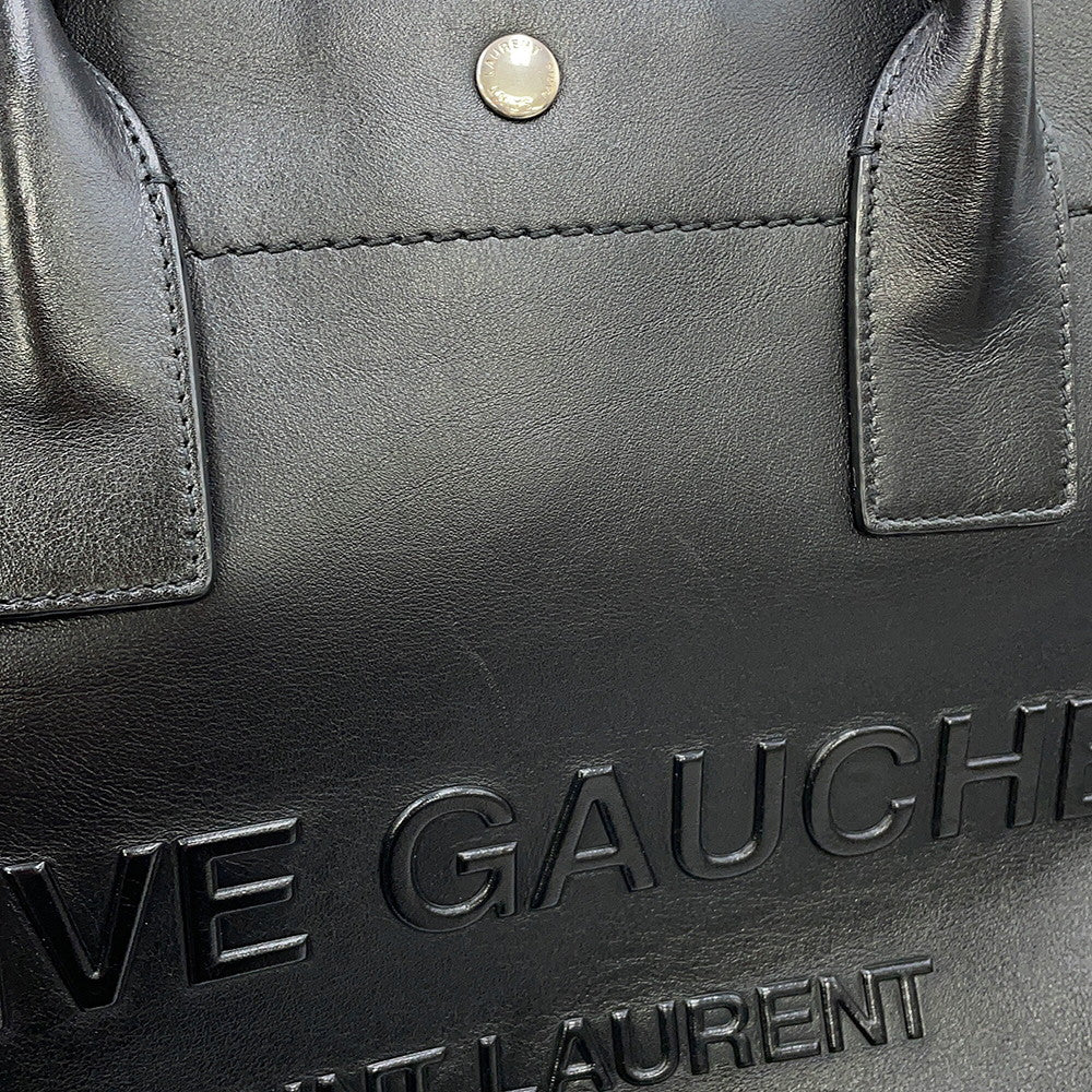 SAINT LAURENT PARIS Rive Gauche Tote Bag Black686266CWTFE1000 Leather Size Small