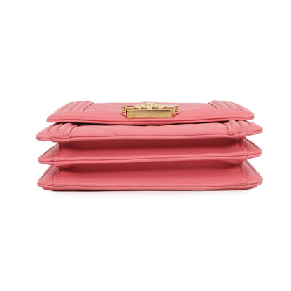 CHANEL Boy Chanel ChainShoulder PinkAS0130 Leather