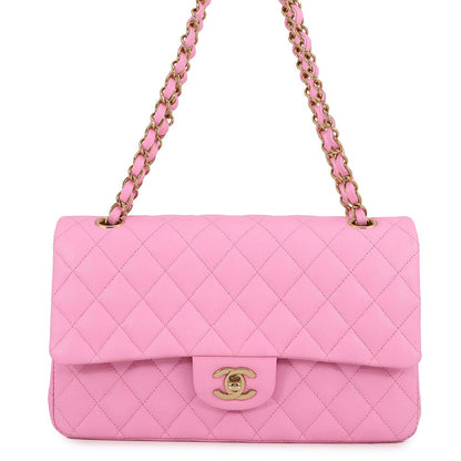 CHANEL Matelasse ChainShoulder Bag PinkA01112 Caviar Leather Size 25
