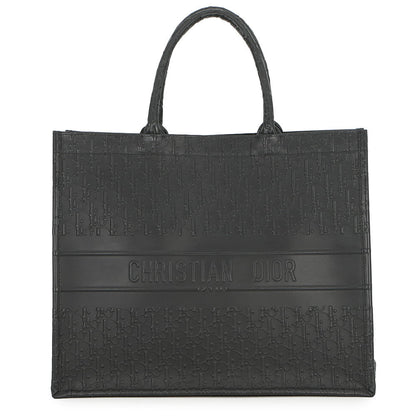 Dior Book Tote Oblique BlackM1286ZWSO_M900 Calf Leather Size Large