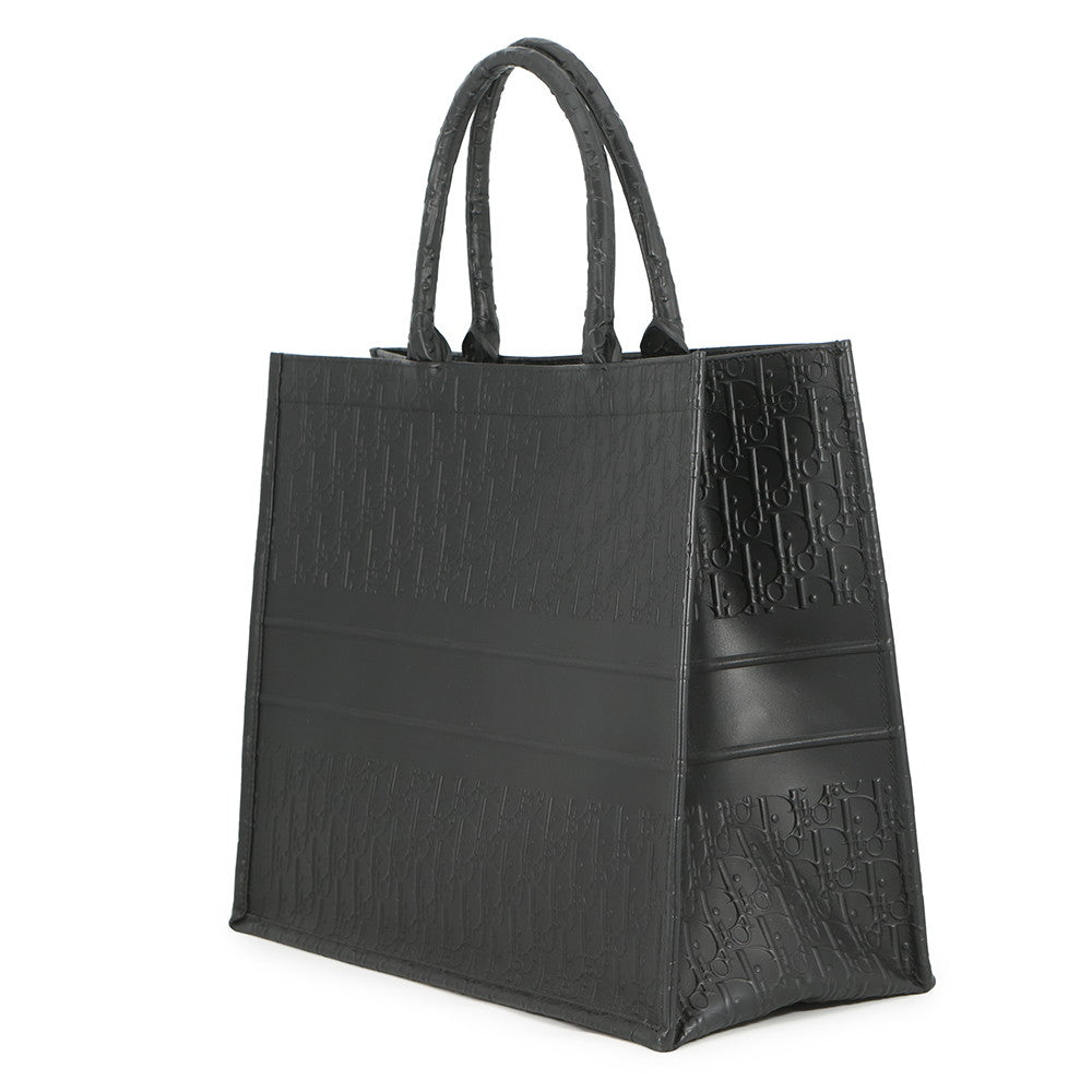Dior Book Tote Oblique BlackM1286ZWSO_M900 Calf Leather Size Large