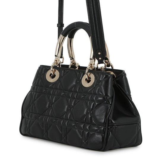 Dior Lady 95.22 2WAY Bag BlackM0699OVJX_M900 Calf Leather Size Medium