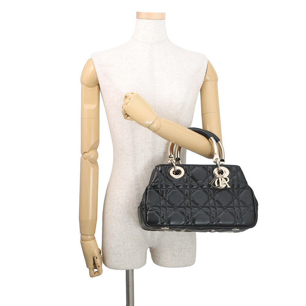 Dior Lady 95.22 2WAY Bag BlackM0699OVJX_M900 Calf Leather Size Medium