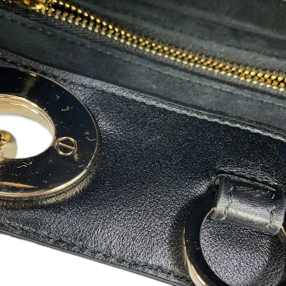 Dior Lady 95.22 2WAY Bag BlackM0699OVJX_M900 Calf Leather Size Medium