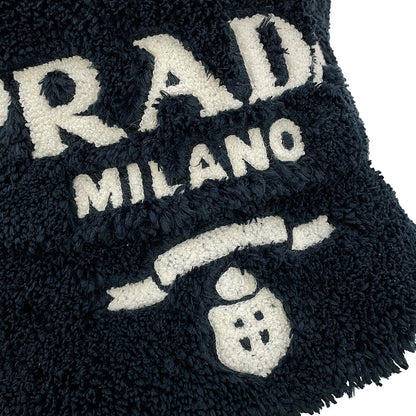 PRADA Logo Embroidery Bucket Hat Size S Black1HC137_2DX0 Polyester100%