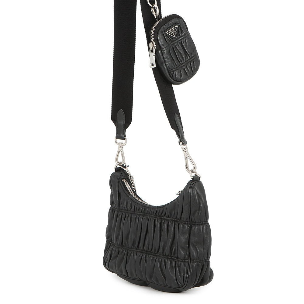 PRADA Re-edition 2005 Shoulder Bag Black1BC194 Leather