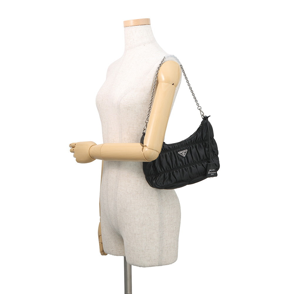 PRADA Re-edition 2005 Shoulder Bag Black1BC194 Leather