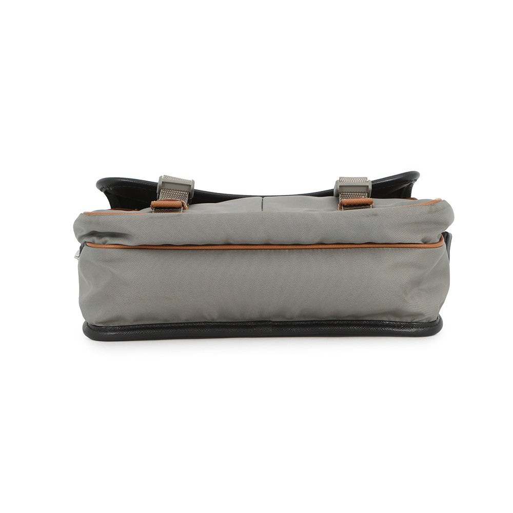 PRADA Shoulder Bag Black/Gray/Brown2VD769 Nylon Leather