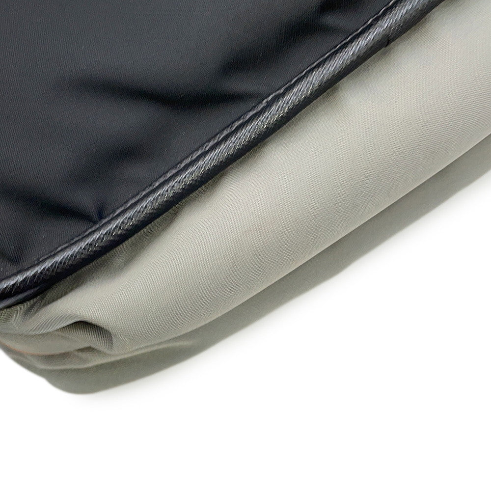 PRADA Shoulder Bag Black/Gray/Brown2VD769 Nylon Leather