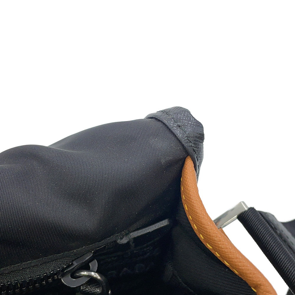 PRADA Shoulder Bag Black/Gray/Brown2VD769 Nylon Leather