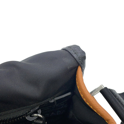 PRADA Shoulder Bag Black/Gray/Brown2VD769 Nylon Leather