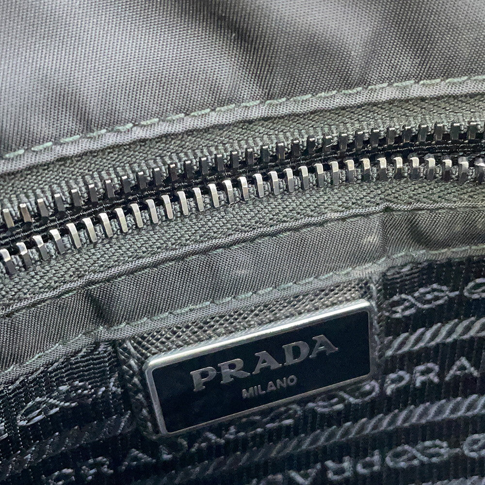 PRADA Shoulder Bag Black/Gray/Brown2VD769 Nylon Leather