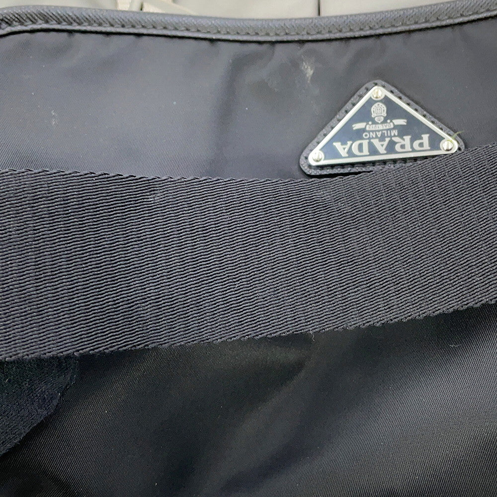 PRADA Shoulder Bag Black/Gray/Brown2VD769 Nylon Leather