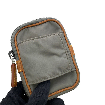 PRADA Shoulder Bag Black/Gray/Brown2VD769 Nylon Leather