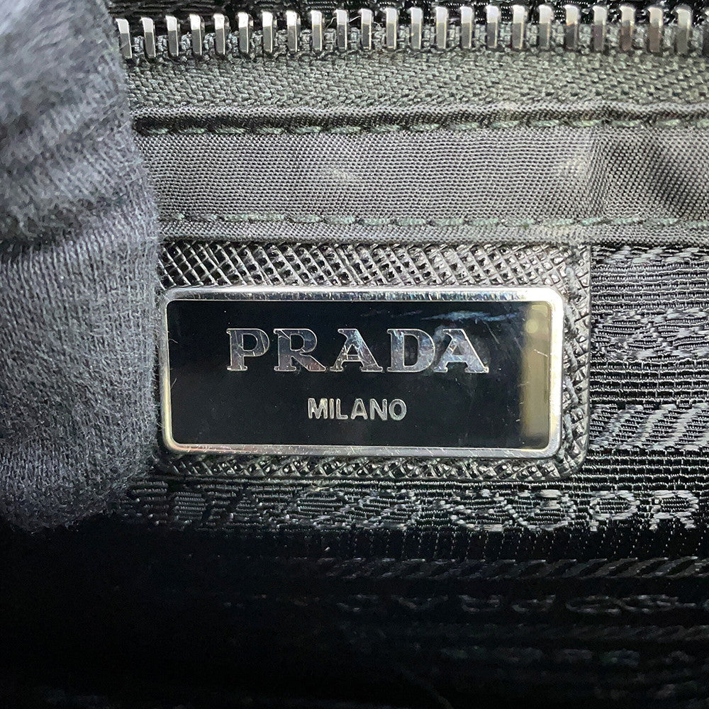 PRADA Shoulder Bag Black/Gray/Brown2VD769 Nylon Leather
