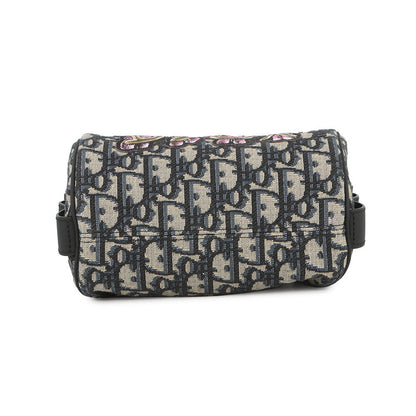 Dior Oblique Rabbit Mini Roller Kids Shoulder Bag Black/Beige/PinkM9916SNHO_M884 Canvas Leather