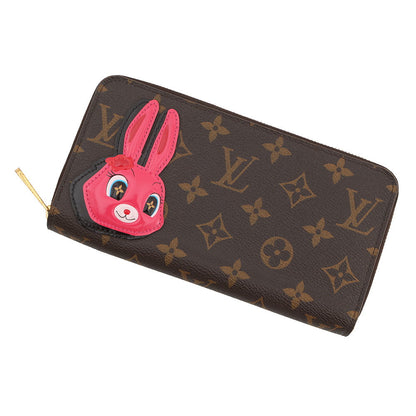 LOUIS VUITTON Zippy Wallet Animogram Nicolas Ghesquière Rabbit Brown/GreenM83689 Monogram/Patent Leather