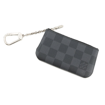 LOUIS VUITTON Pochette Cles NoirN60155 Damier Graphite
