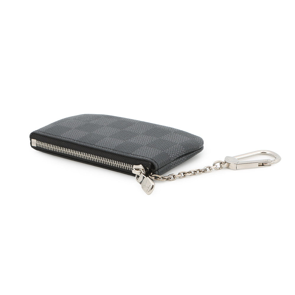 LOUIS VUITTON Pochette Cles NoirN60155 Damier Graphite