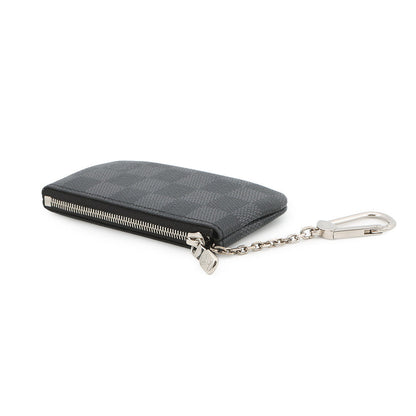 LOUIS VUITTON Pochette Cles NoirN60155 Damier Graphite