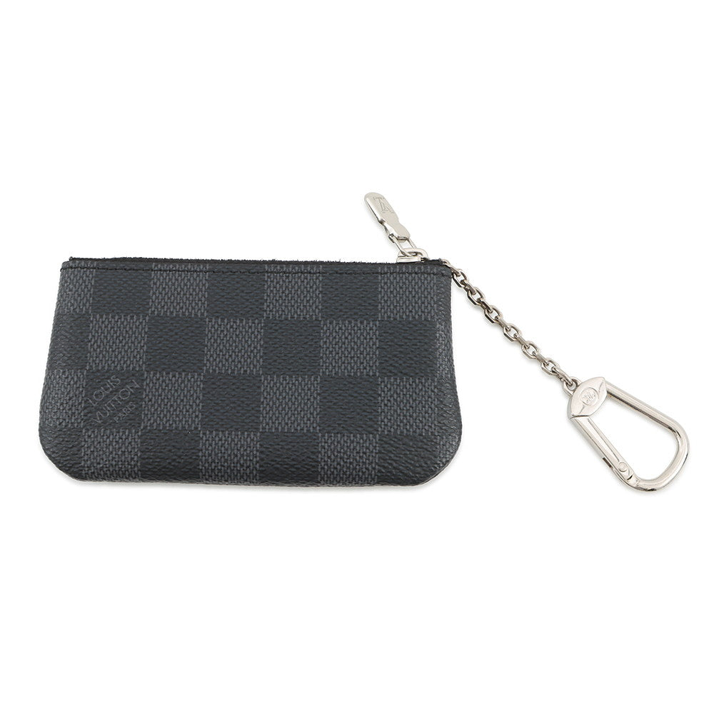 LOUIS VUITTON Pochette Cles NoirN60155 Damier Graphite